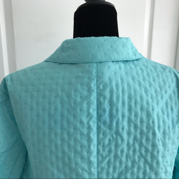 ✴️ Talbots Quilted Jacket Robins Egg Blue Sz14, NWOT - Picture 5 of 7